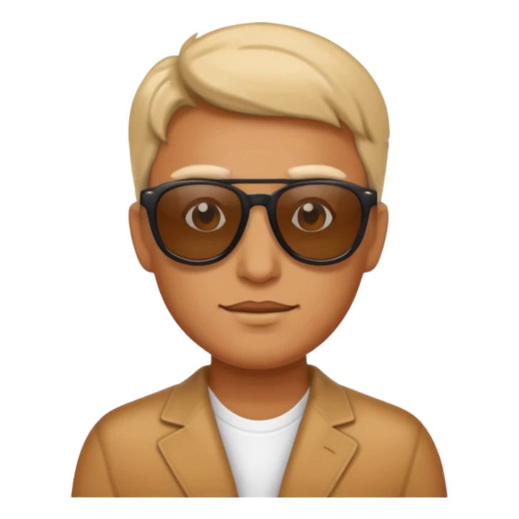 A dick in sunglasses sticker