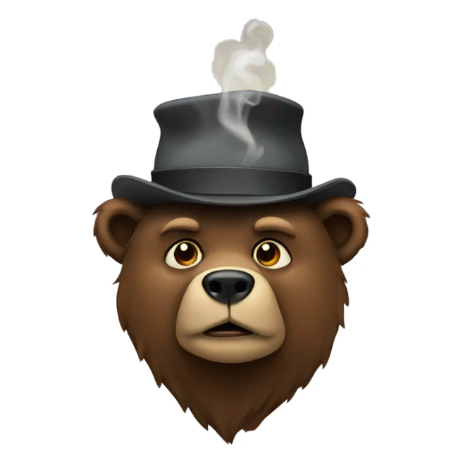 Smoking bear sticker