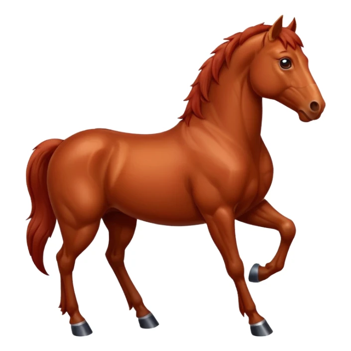 Red horse sticker