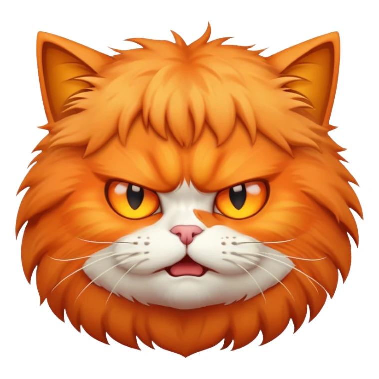 Gato enfadado sticker