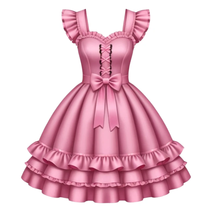 Lolita dress, glitter sticker