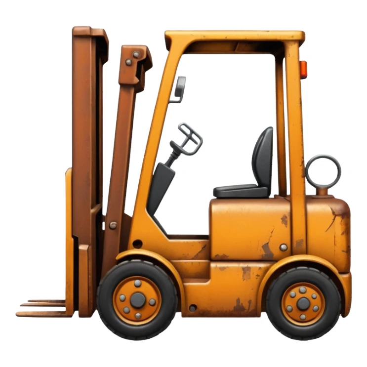 broken forklift sticker