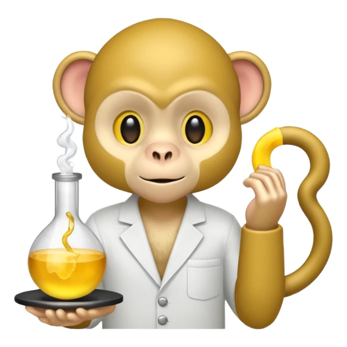 scienist and scienist item with yellow monkey sticker