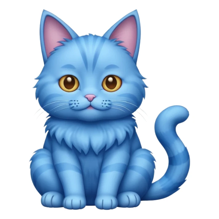 Un gato azul sticker