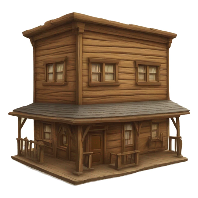 Western saloon building  sticker