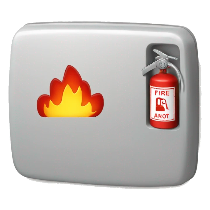 Fire alarm on a taco sticker