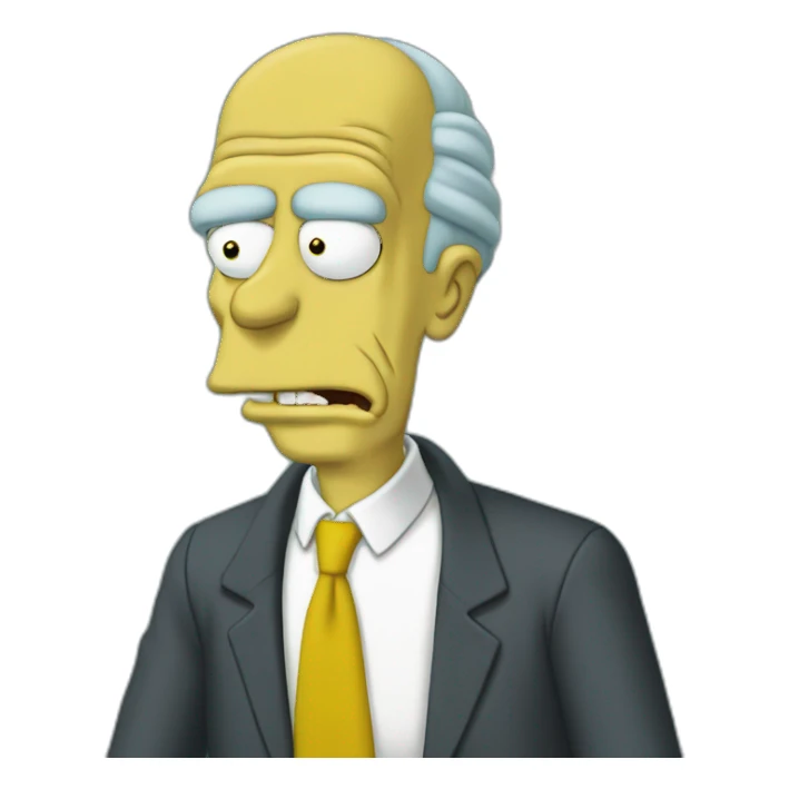 montgomery burns simpsons sticker