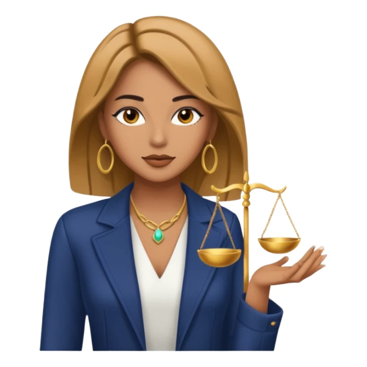 Libra woman emoji, modern, chic sticker