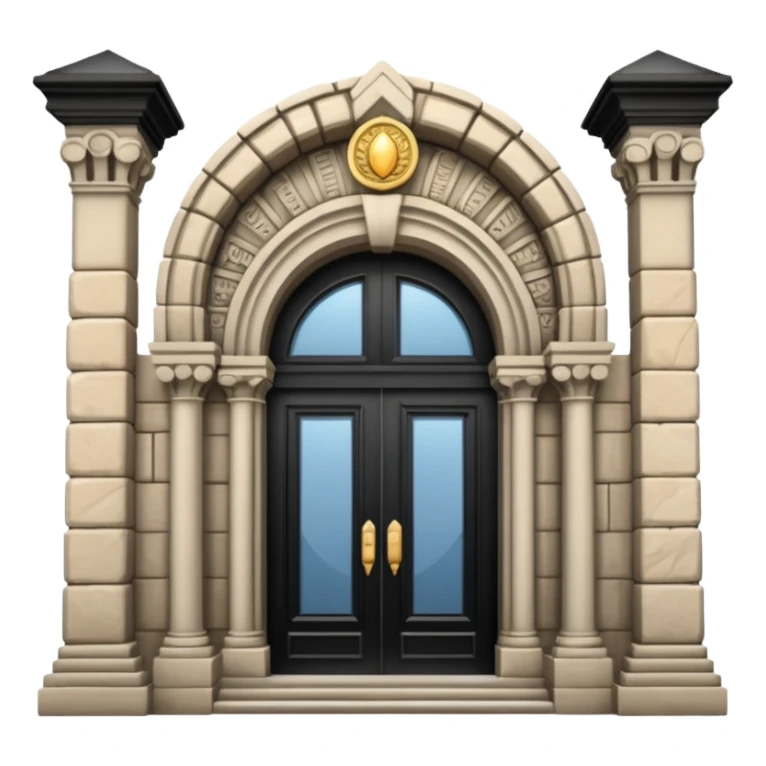 embassy entrance, no flag sticker