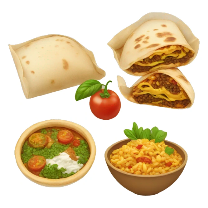 Middle east food sticker