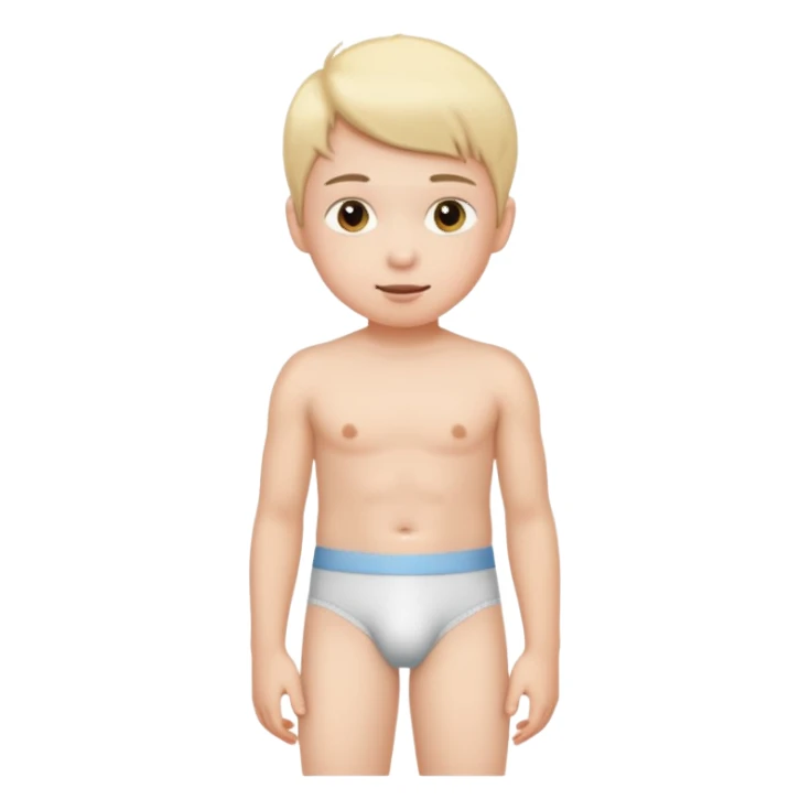 Kid with underwear sticker