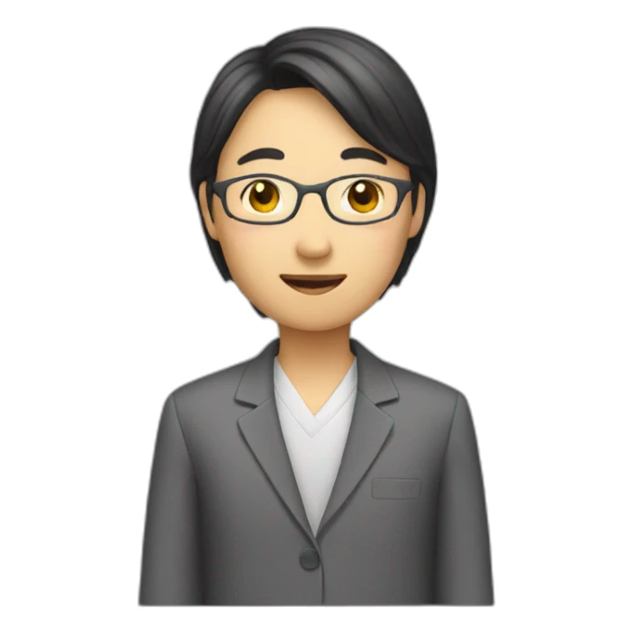 Asian teacher sticker