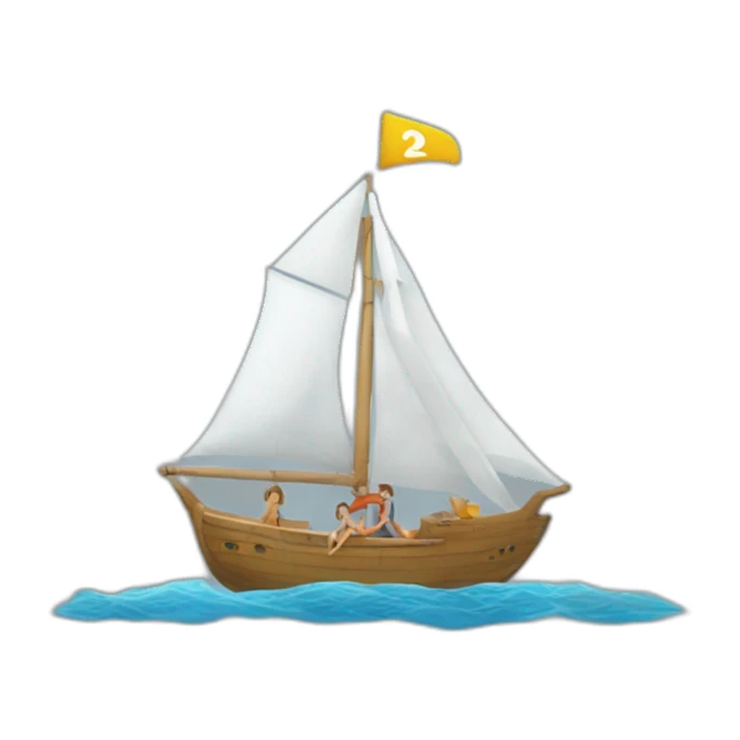 Sirène sur transat  sticker