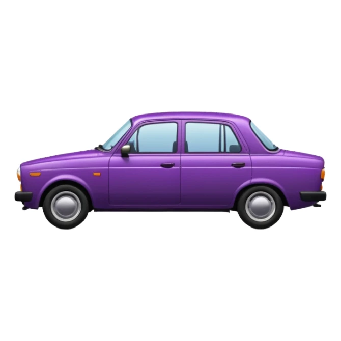 lada sedan with baklajan sticker