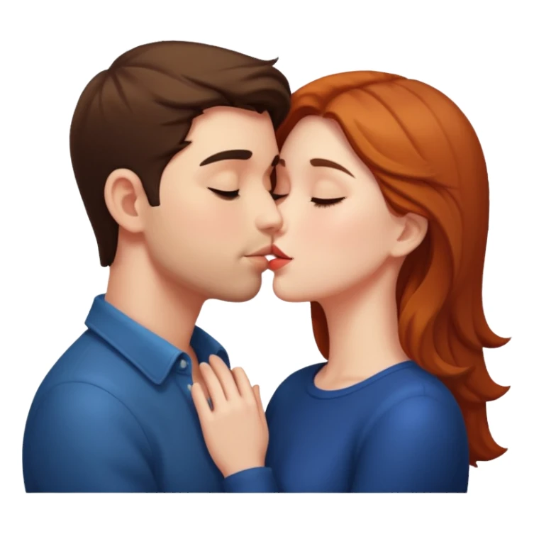 Lover kissing sticker
