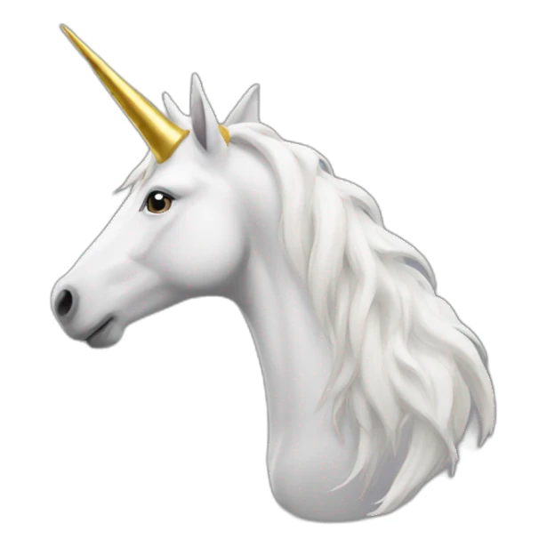 goldhorn-white-unicorn sticker