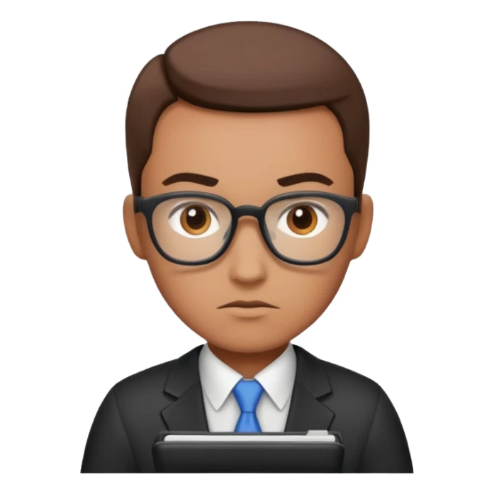 A calculating strategist sticker