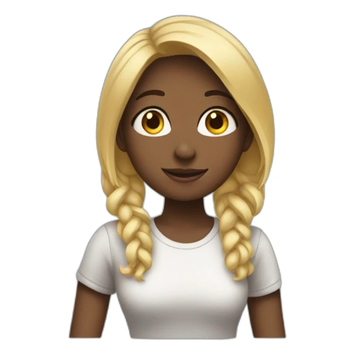 girl saying goodbye sticker