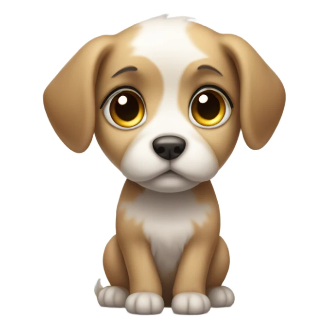 Crying puppy sticker