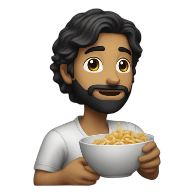 Yousef eating a whole dk crew sticker