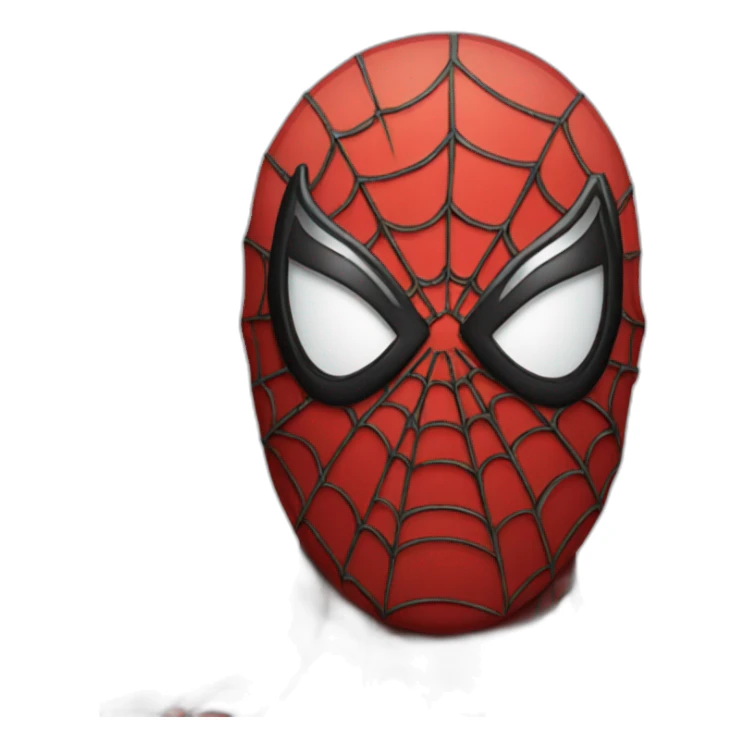 Spiderman with a broken mask sticker