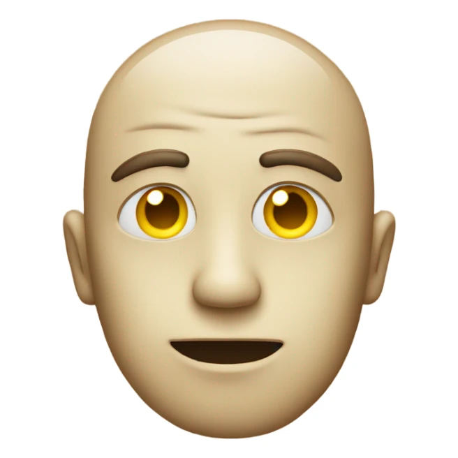 yellow emoji face side eyes  sticker