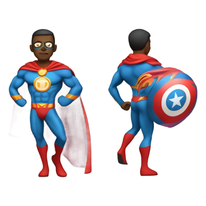 Skinny me as superhero  sticker