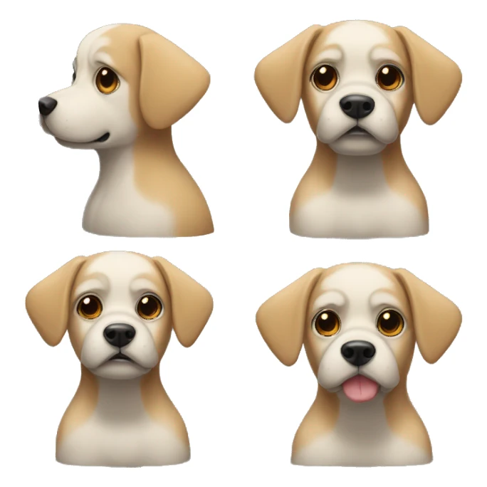 dog with hudie sticker