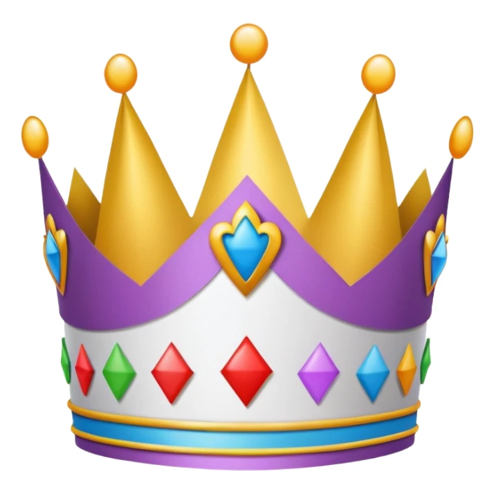 Paper Birthday crown sticker