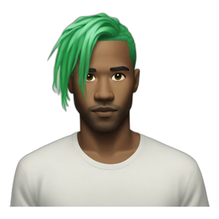 frank-ocean-green-hair sticker