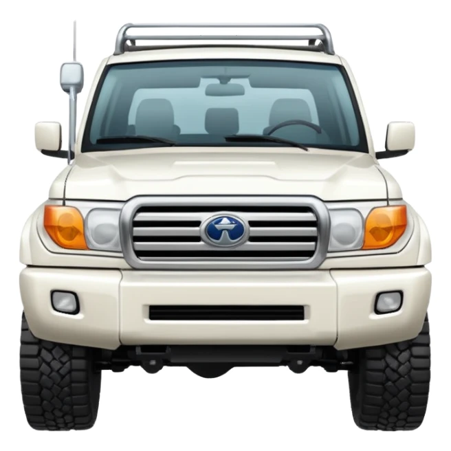 white land cruiser  sticker