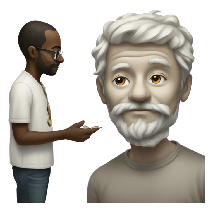 street artist meets the curator sticker