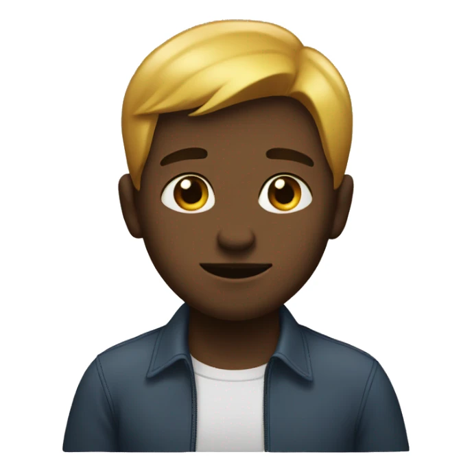 A boy cannot say anything,because he doesn’t know sticker