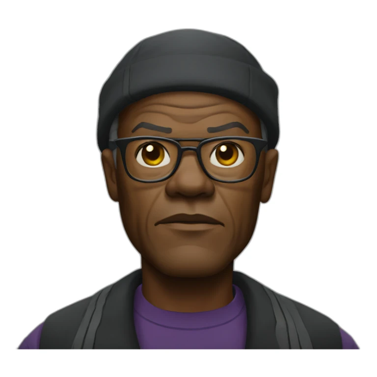 samuel l jackson serious sticker