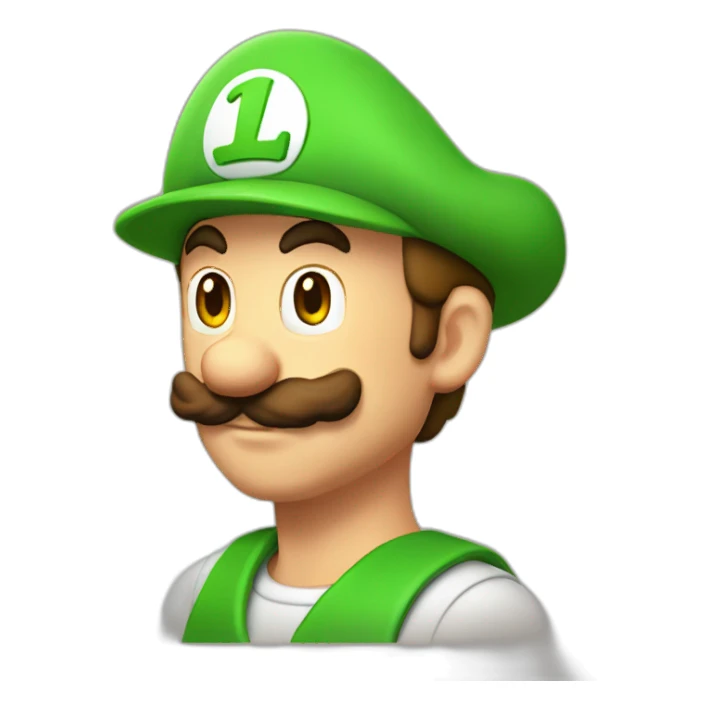 luigi sur peach sticker