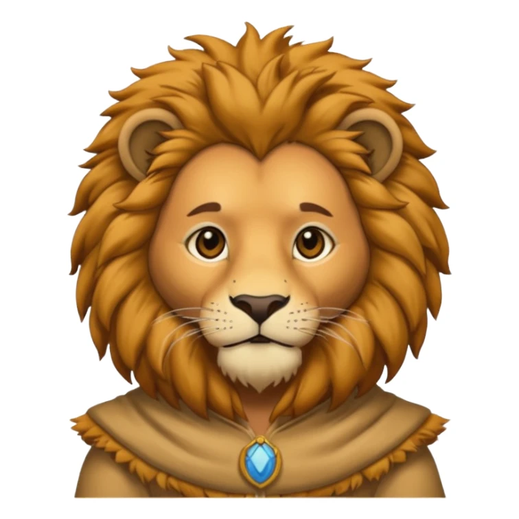 man in lion  costume  sticker