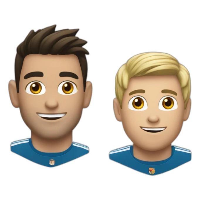 Cristiano et messi sticker