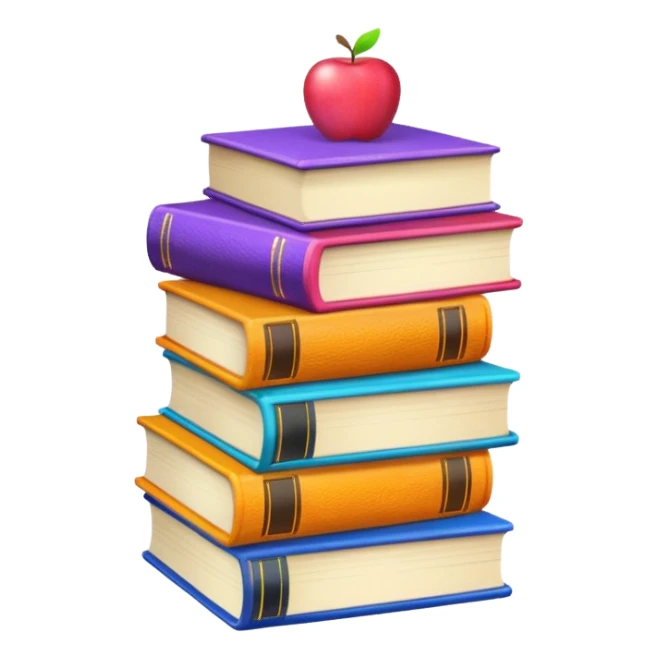 libros aesthetic de colores sticker