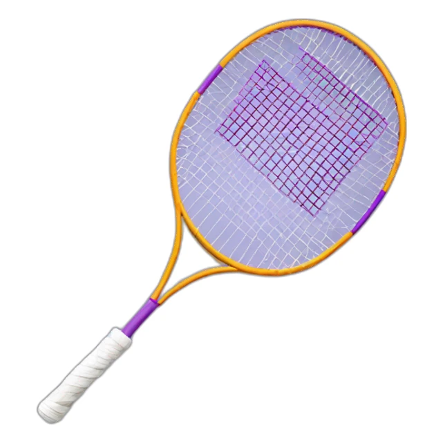 Raquette de badminton vilolette sticker