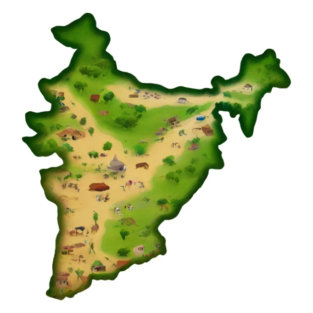Map of punjab sticker