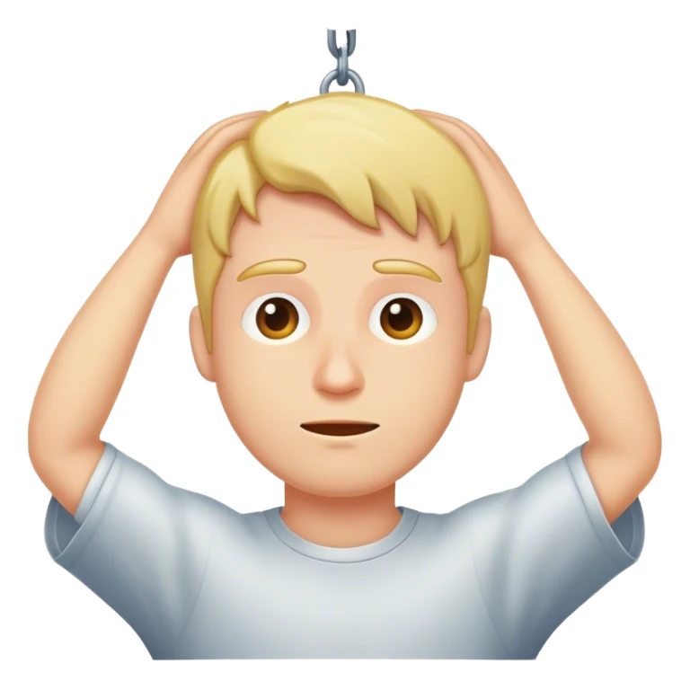 Man hanging himself sticker