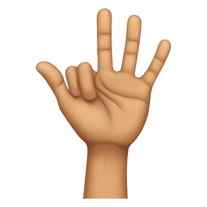 Basketball hand sign for a three pointer sticker