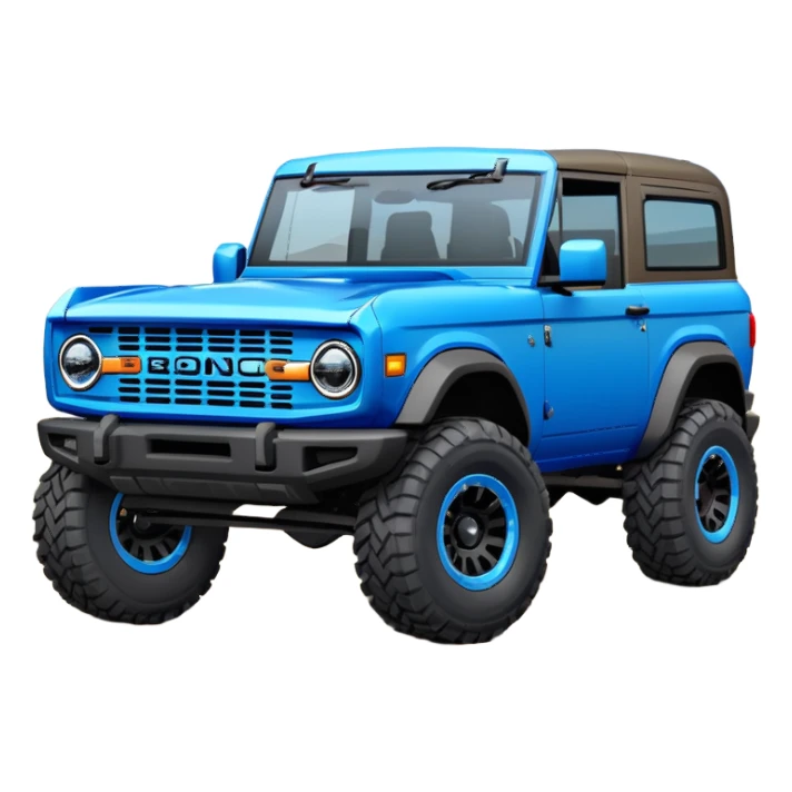 2024 blue ford bronco four door  sticker