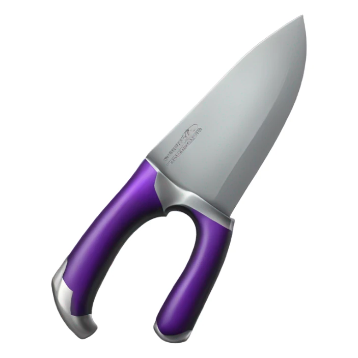 purple knife sticker