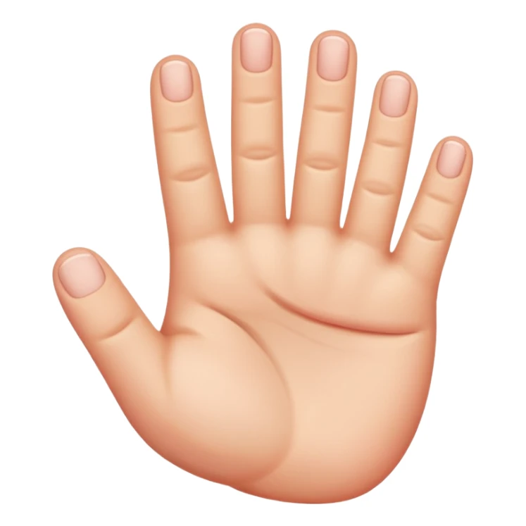 there should only be five fingers sticker