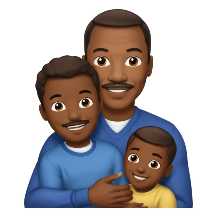 Eddie Murphy holding his Son sticker