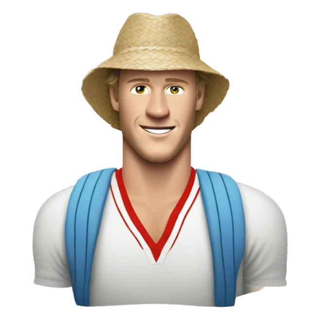 Jonathan Toews as beach bum sticker