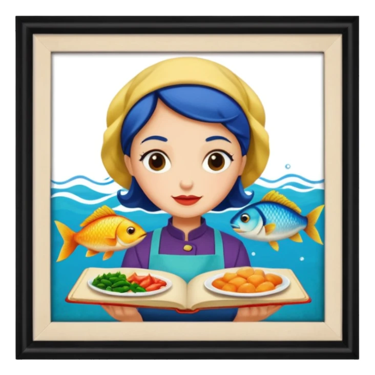 Pull up Fishwife Cookbook graphics sticker