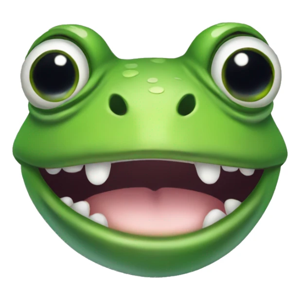 Frog with make up int the face sticker