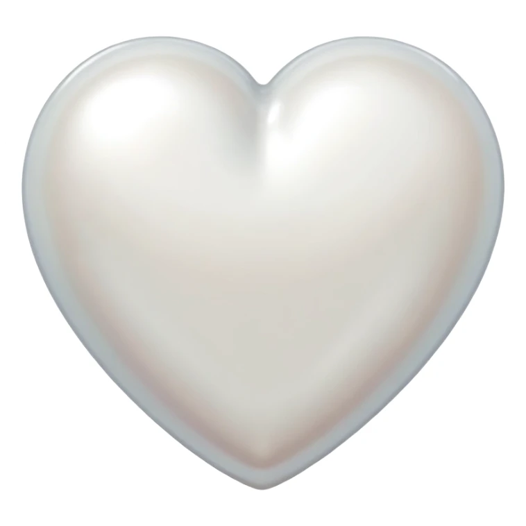Shaped heart with white pearls inside  sticker